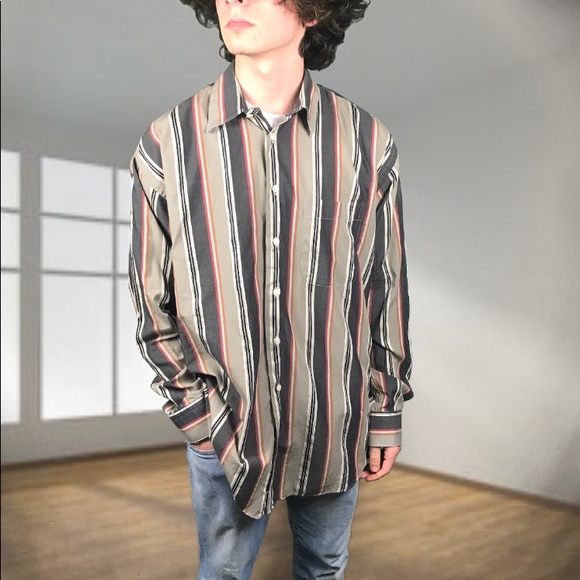 Authentic BURBERRY Vintage Striped Cotton Shirt - Picture 2 of 8